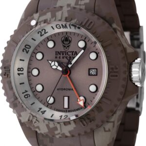 Home invicta reserve gmt date quartz beige dial men's watch 45938