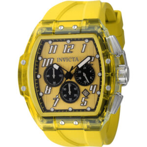 Home invicta s1 rally chronograph gmt date quartz gold dial men's watch 45482