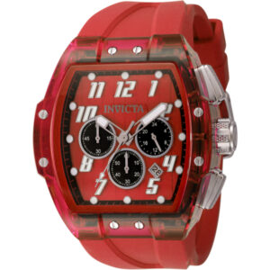 Home invicta s1 rally chronograph gmt date quartz red dial men's watch 45483