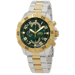 Витрина invicta s1 rally chronograph green dial two tone men's watch 26099