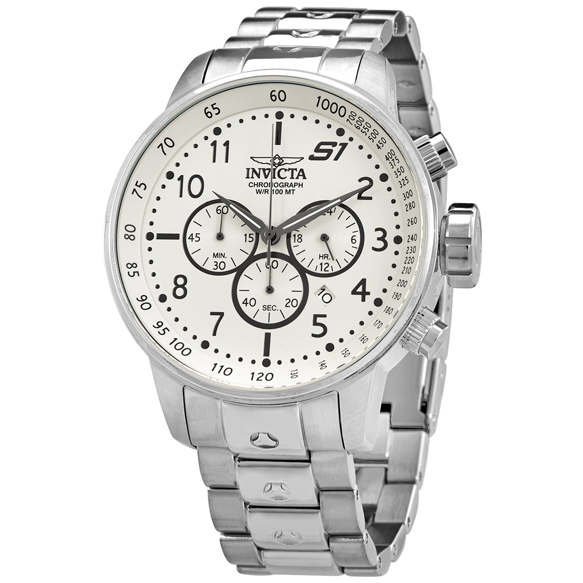 invicta s1 rally chronograph ivory dial men's watch 23077 invicta s1 rally chronograph ivory dial men's watch 23077