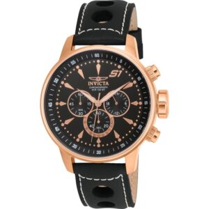 Home invicta s1 rally chronograph quartz black dial men's watch 16013