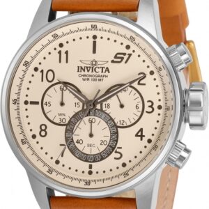 invicta s1 rally chronograph quartz white dial men's watch 30914