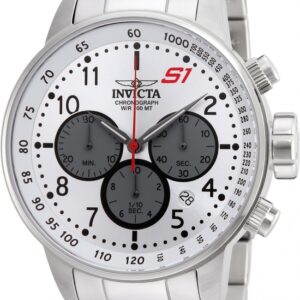 Home invicta s1 rally chronograph silver dial men's watch 23083