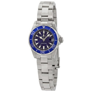 Home invicta sapphire diver blue dial stainless steel ladies watch 7060