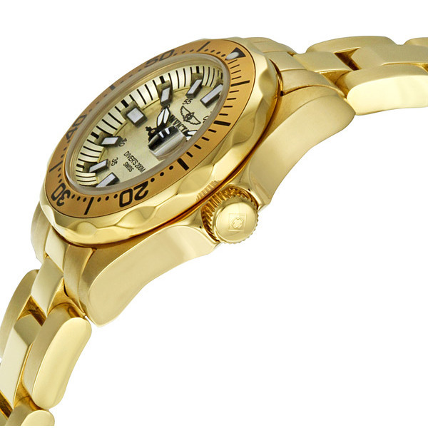 invicta sapphire diver champaign dial gold tone ladies watch 7065 invicta sapphire diver champaign dial gold tone ladies watch 7065