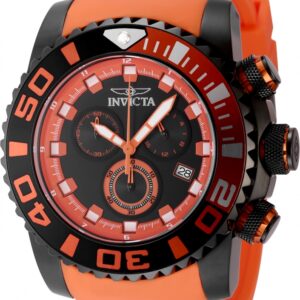 Home invicta sea hunter chronograph gmt quartz black dial men's watch 48986