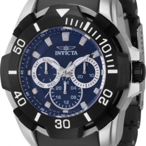 Home invicta sea spider gmt date quartz blue dial men's watch 44122
