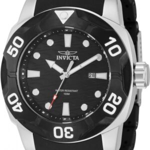 invicta sea spider quartz date black dial men's watch 44116