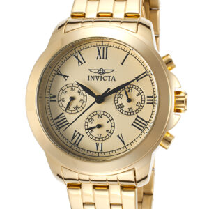 Витрина invicta specialty chronograph gold dial ladies watch 21654