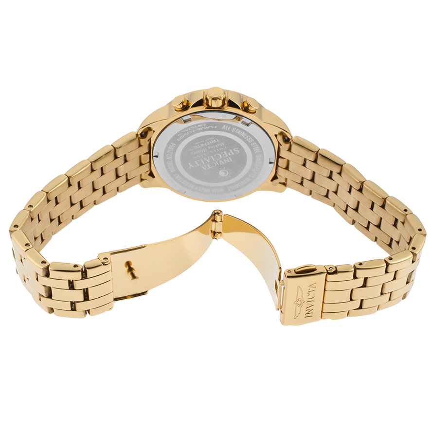 invicta specialty chronograph gold dial ladies watch 21654 invicta specialty chronograph gold dial ladies watch 21654