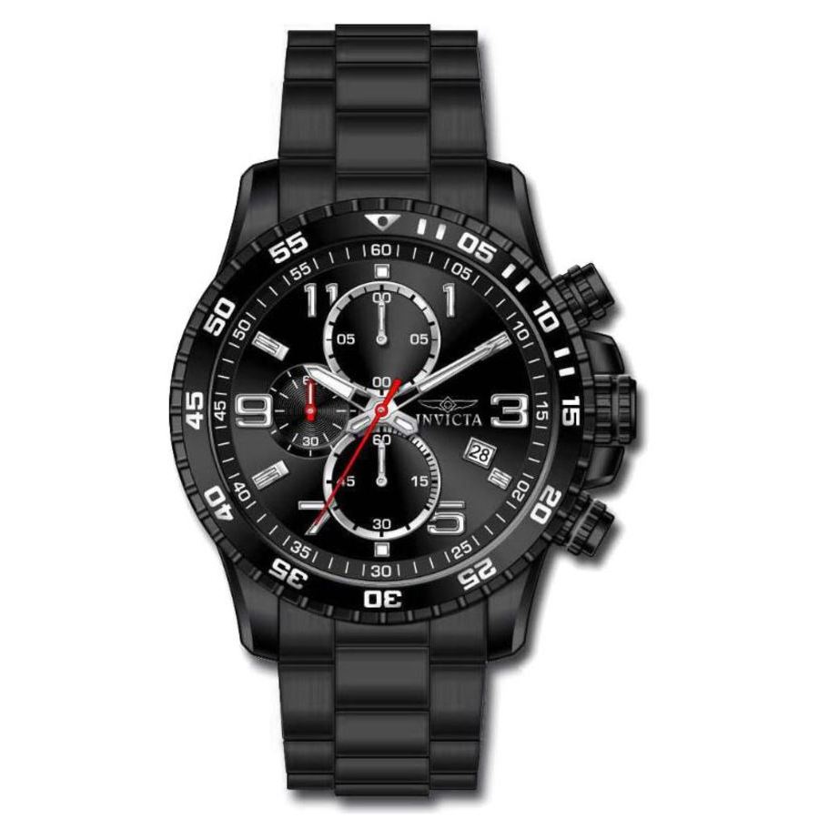 invicta specialty chronograph quartz black dial men's watch 36985 invicta specialty chronograph quartz black dial men's watch 36985