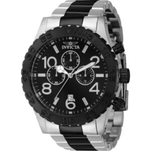 invicta specialty chronograph quartz black dial men's watch 40606