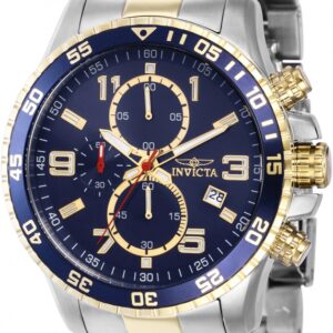 Home invicta specialty chronograph quartz blue dial men's watch 36984