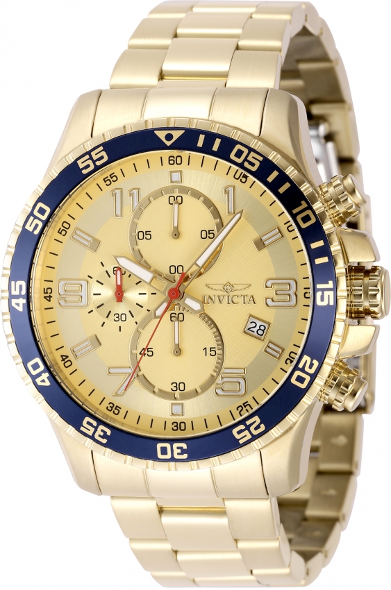 invicta specialty chronograph quartz gold dial men's watch 49095 invicta specialty chronograph quartz gold dial men's watch 49095