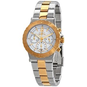 Витрина invicta specialty chronograph white dial two tone ladies watch 14855