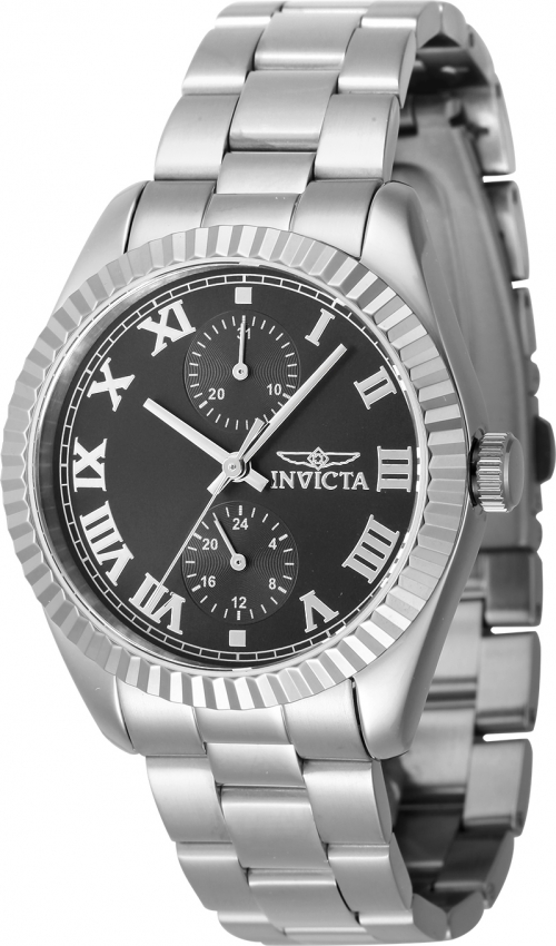 invicta specialty date gmt quartz black dial ladies watch 47434 invicta specialty date gmt quartz black dial ladies watch 47434