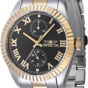 Home invicta specialty gmt quartz black dial ladies watch 47439