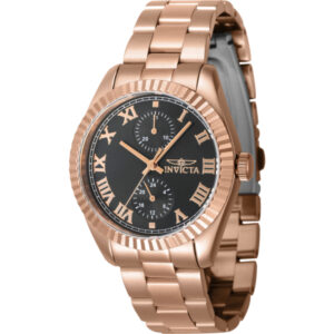 invicta specialty gmt quartz black dial ladies watch 47446