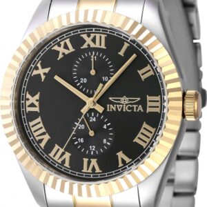 Home invicta specialty gmt quartz black dial men's watch 47425