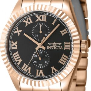Home invicta specialty gmt quartz black dial men's watch 47432