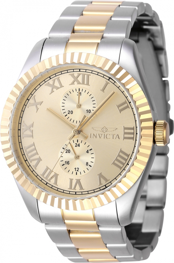 invicta specialty gmt quartz gold dial men's watch 47428 invicta specialty gmt quartz gold dial men's watch 47428