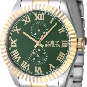 Home invicta specialty gmt quartz green dial men's watch 47427
