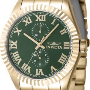 Home invicta specialty gmt quartz green dial men's watch 47430