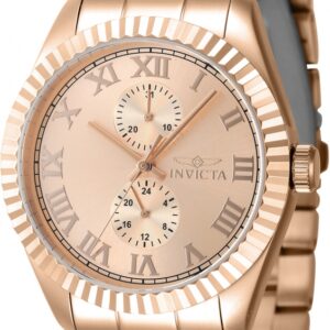 Home invicta specialty gmt quartz rose gold dial men's watch 47433