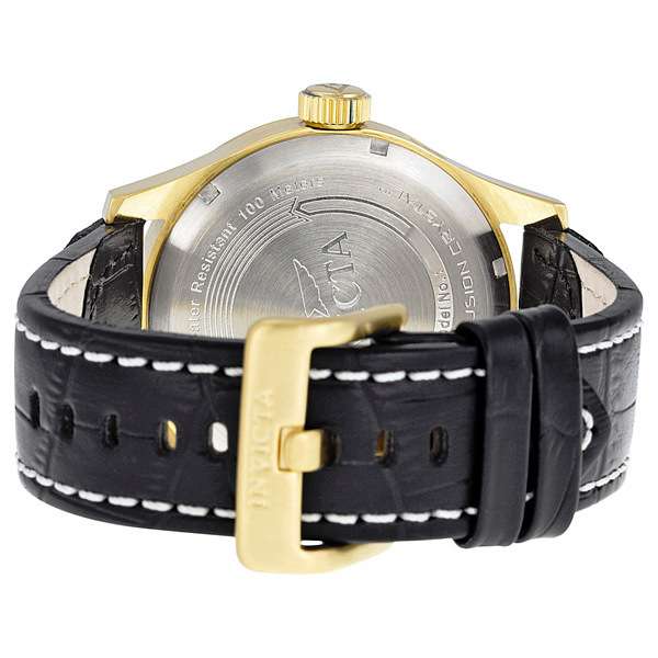 invicta specialty military black dial black leather men's watch 10491 invicta specialty military black dial black leather men's watch 10491