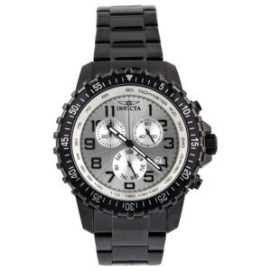 Home invicta specialty pilot chronograph silver dial men's watch 11370