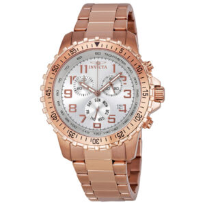 invicta specialty pilot chronograph silver dial unisex watch 11368