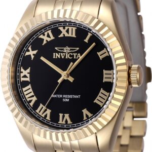 Home invicta specialty quartz black dial ladies watch 47417