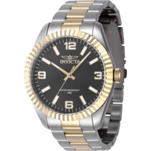 invicta specialty quartz black dial men's watch 47453
