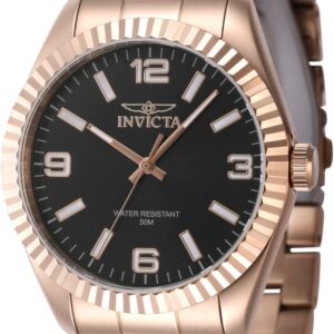 Home invicta specialty quartz black dial men's watch 47461