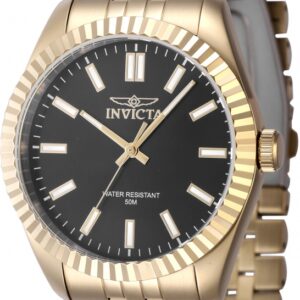 Home invicta specialty quartz black dial men's watch 47488