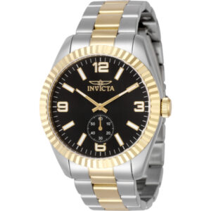 invicta specialty quartz black dial men's watch 49384