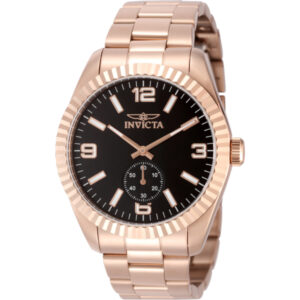 invicta specialty quartz black dial men's watch 49392