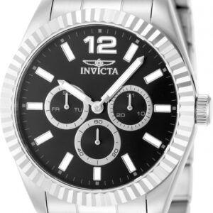invicta specialty quartz black dial men's watch 49511