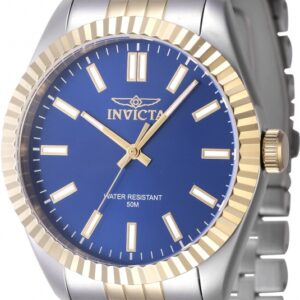 Home invicta specialty quartz blue dial men's watch 47486