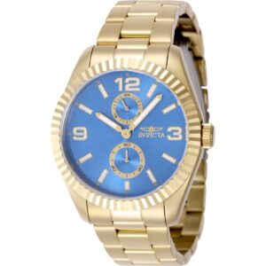 invicta specialty quartz blue dial men's watch 49532
