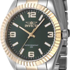 Home invicta specialty quartz green dial ladies watch 47470
