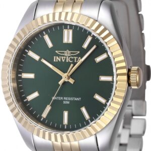 Home invicta specialty quartz green dial ladies watch 47501