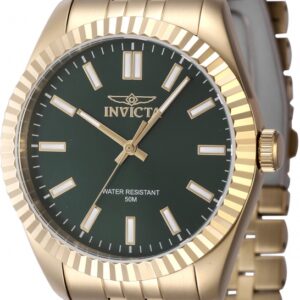 invicta specialty quartz green dial men's watch 47489