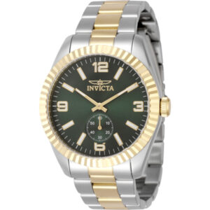 invicta specialty quartz green dial men's watch 49386