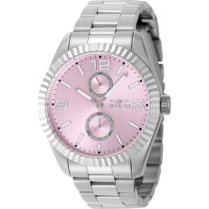 Home invicta specialty quartz pink dial men's watch 49527