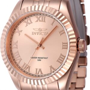 Home invicta specialty quartz rose gold dial ladies watch 47419