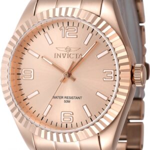 Home invicta specialty quartz rose gold dial ladies watch 47477