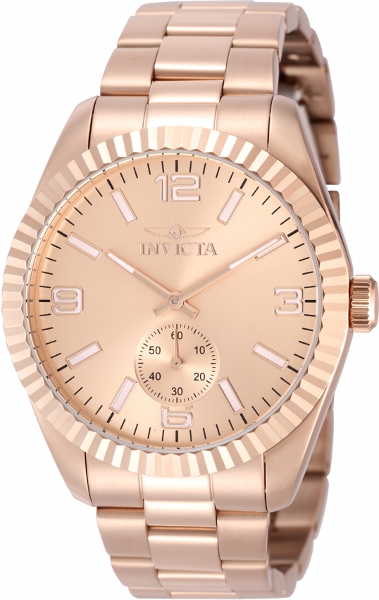 invicta specialty quartz rose gold dial men's watch 49393 invicta specialty quartz rose gold dial men's watch 49393