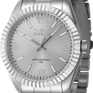 invicta specialty quartz silver dial men's watch 47449